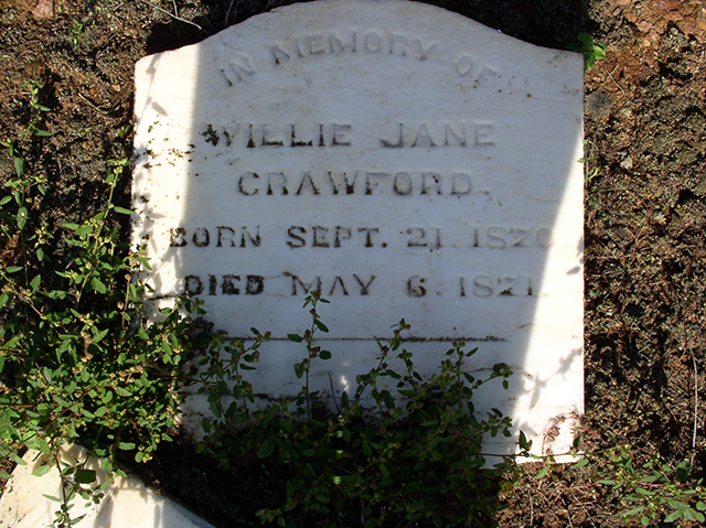 Willie Jane Crawford (1870-1871)